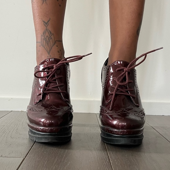 Primadonna burgundy booties - Picture 4 of 8